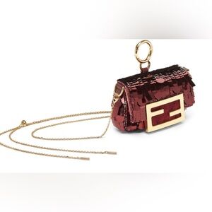 FENDI Nano Baguette Charm Bag